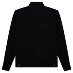 Wool Like Light Trucker Jacket - Black
