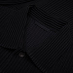 Wool Like Light Trucker Jacket - Black