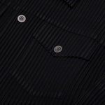 Wool Like Light Trucker Jacket - Black
