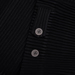 Wool Like Light Trucker Jacket - Black