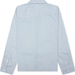 Wordmark Poplin Button-Up - Baby Blue
