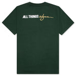 Feature x Wynn Logo Lock Up Tee - Evergreen