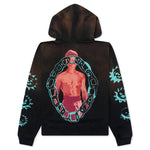 Xiao Long Oversized Hoodie - Bleached Black