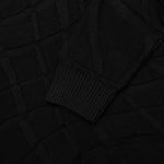 Your Boring Abstract Village Knitted Pullover - Black