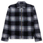 Zip Sherpa Shadow Plaid - Black