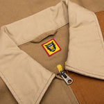 Zip-Up Work Jacket - Brown