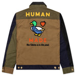 Zip-Up Work Jacket - Navy