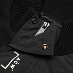 Padded Pocket Rib Gilet - Black