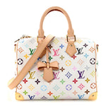 LV X TM Monogram Multicolor Speedy Bandouliere 25 White