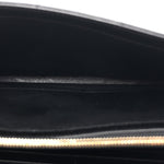 Grain De Poudre Matelasse Chevron Monogram Chain Wallet Black