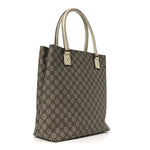 GG Plus Monogram Small Vertical Tote Off White