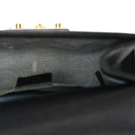 Grained Calfskin Bee Star Small Padlock Shoulder Bag Black