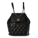 Caviar Quilted Business Affinity Backpack Black