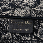 Canvas Embroidered Small Dioriviera Toile De Jouy Book Tote Blue