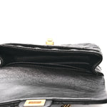 Aged Calfskin Quilted 2.55 Reissue Flap Belt Bag Clutch Black