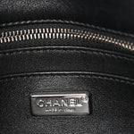 Sequin Ribbon Small Rectangular Flap Black White