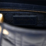 Lambskin Cannage Small Lucky Badges My Lady Dior Navy