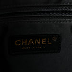 Caviar Quilted Large Coco Tassel Camera Case Black