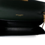 Grain De Poudre Monogram Cassandra Chain Wallet Dark Green