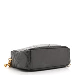 Metallic Calfskin Pearl Quilted CC Mini Camera Case Ruthenium