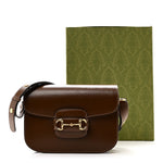 Azalea Calfskin Horsebit 1955 Shoulder Bag  Brown Sugar