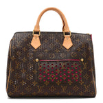 Monogram Perforated Speedy 30 Fuchsia