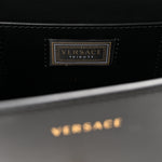 Calfskin Medallion Tribute Shoulder Bag  Black