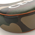 Canvas Calfskin Camouflage Ava Logo Triomphe Shoulder Bag Khaki