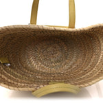 Palm Leaf Raffia Small Macy Tote Natural Sunbleached