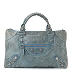 Agneau Giant 21 Silver Hardware Work Bleu Layette