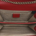 Dollar Calfskin Small Interlocking G Shoulder Bag Red