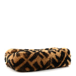 Shearling Vitello Dolce Macro FF 1974 Mini Baguette Tobacco Black