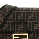 Fabric Jacquard FF 1974 Medium Baguette Tobacco Moro Black