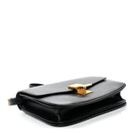 Box Calfskin Medium Classic Box Flap Bag Black