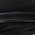 Grained Calfskin Saddle Bag Black