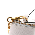 Grained Calfskin VSling Vanity Case White
