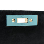 Vitello Rockstud All Over Demilune Shoulder Bag Black