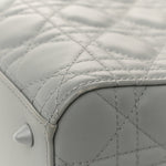 Ultra Matte Calfskin Cannage Medium Lady Dior Grey Stone