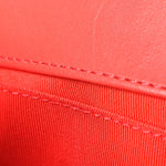 Velvet Quilted Small Boy Flap Coral