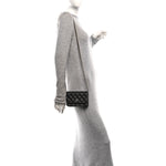 Caviar Quilted Mini Wallet On Chain WOC Black