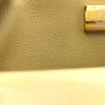 Aged Calfskin Quilted 2.55 Reissue 224 Flap  Khaki