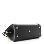 Wonka Grain Calfskin Mini Diana Tote Bag Black Yellow Fluo