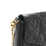 Empreinte Pochette Felicie Chain Wallet Black