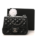 Caviar Quilted Mini Square Flap Black