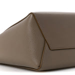 Soft Grained Calfskin Small Sangle Bucket Bag Taupe