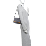 Goyardine Monte Carlo Bois Clutch With Strap Gray