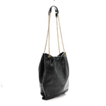 Lambskin Matelasse Monogram Medium Jamie 4.3 Pochon Black