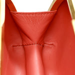 Snakeskin Knuckle Box Clutch Orange
