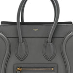 Baby Drummed Calfskin Micro Luggage Kohl