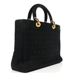 Nylon Cannage Large Lady Dior Black